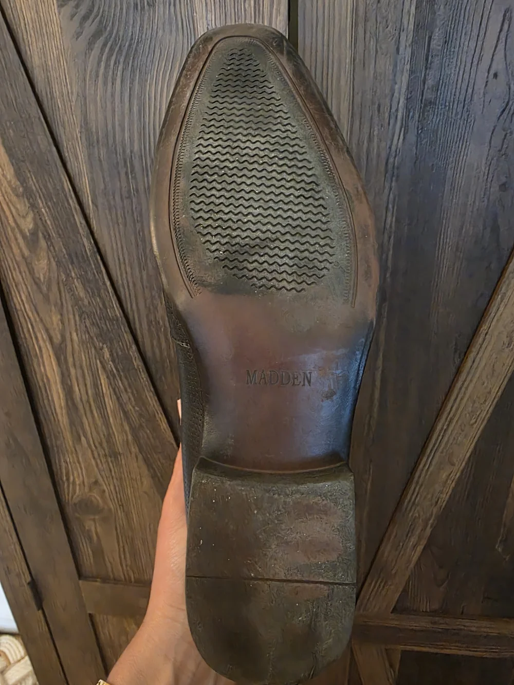Steve Madden polished black